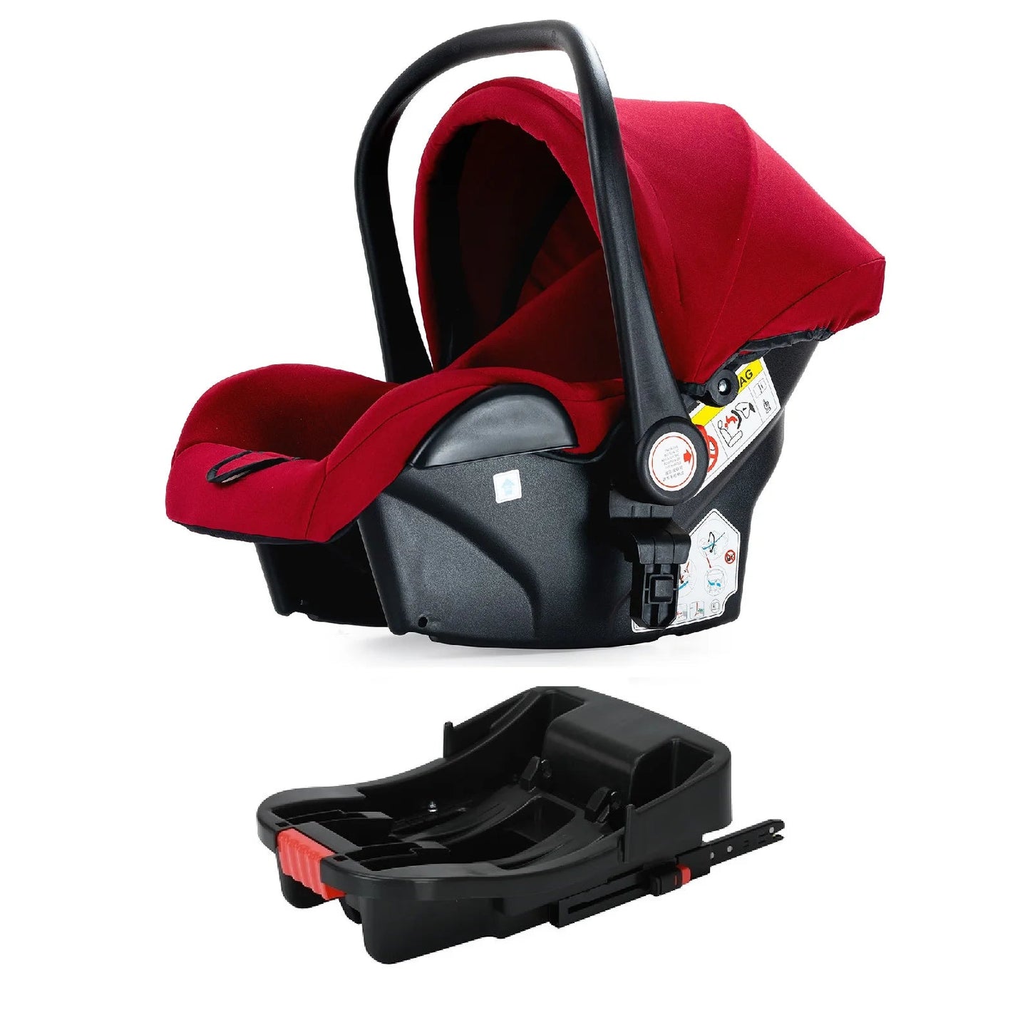 MildlyMama - 3 - in - 1 Baby Stroller Travel System with Isofix Car Seat Base – Foldable, Reversible & Safe for Newborns to Toddlers Baby Strollers & Accessories