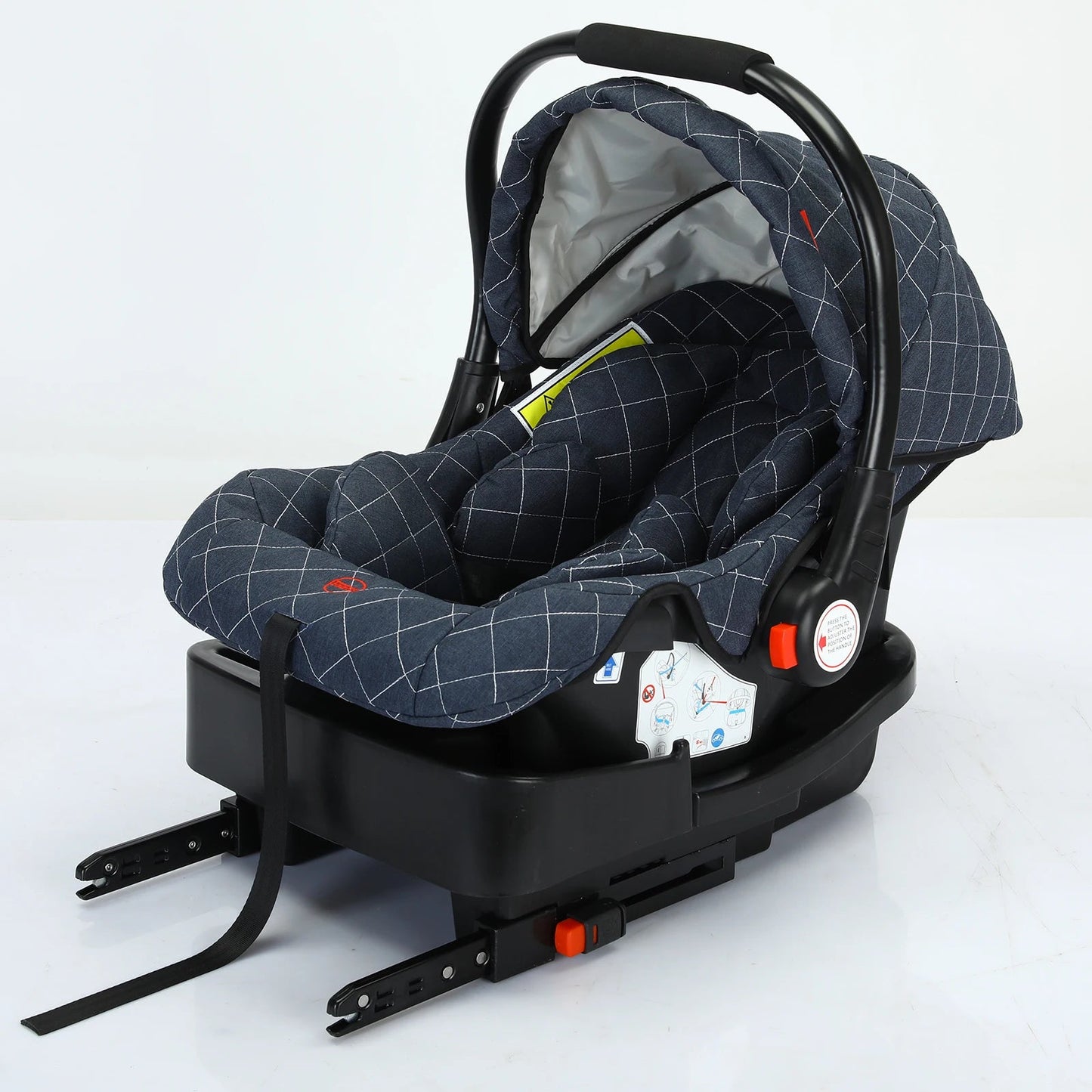 MildlyMama - 3 - in - 1 Baby Stroller Travel System with Isofix Car Seat Base – Foldable, Reversible & Safe for Newborns to Toddlers Baby Strollers & Accessories