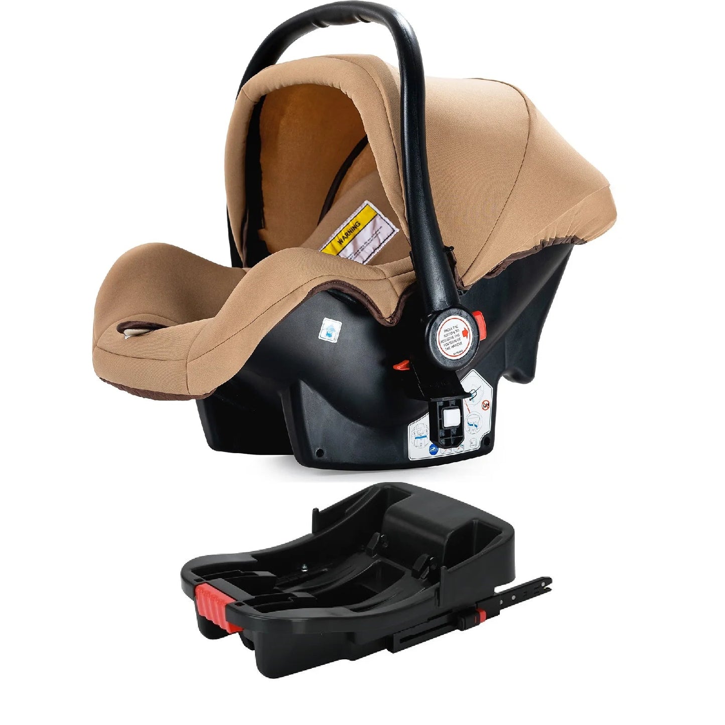MildlyMama - 3 - in - 1 Baby Stroller Travel System with Isofix Car Seat Base – Foldable, Reversible & Safe for Newborns to Toddlers Baby Strollers & Accessories