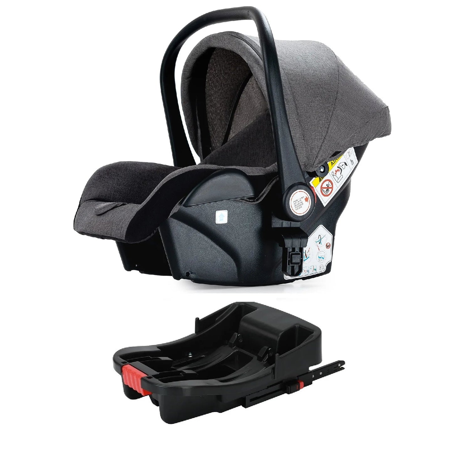 MildlyMama - 3 - in - 1 Baby Stroller Travel System with Isofix Car Seat Base – Foldable, Reversible & Safe for Newborns to Toddlers Baby Strollers & Accessories
