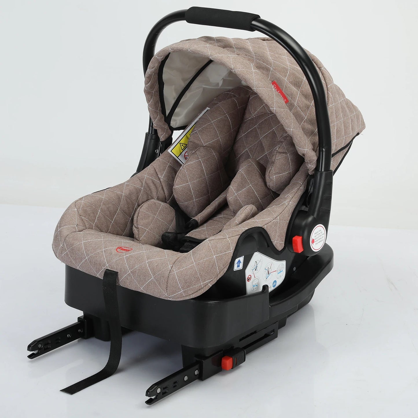 MildlyMama - 3 - in - 1 Baby Stroller Travel System with Isofix Car Seat Base – Foldable, Reversible & Safe for Newborns to Toddlers Baby Strollers & Accessories