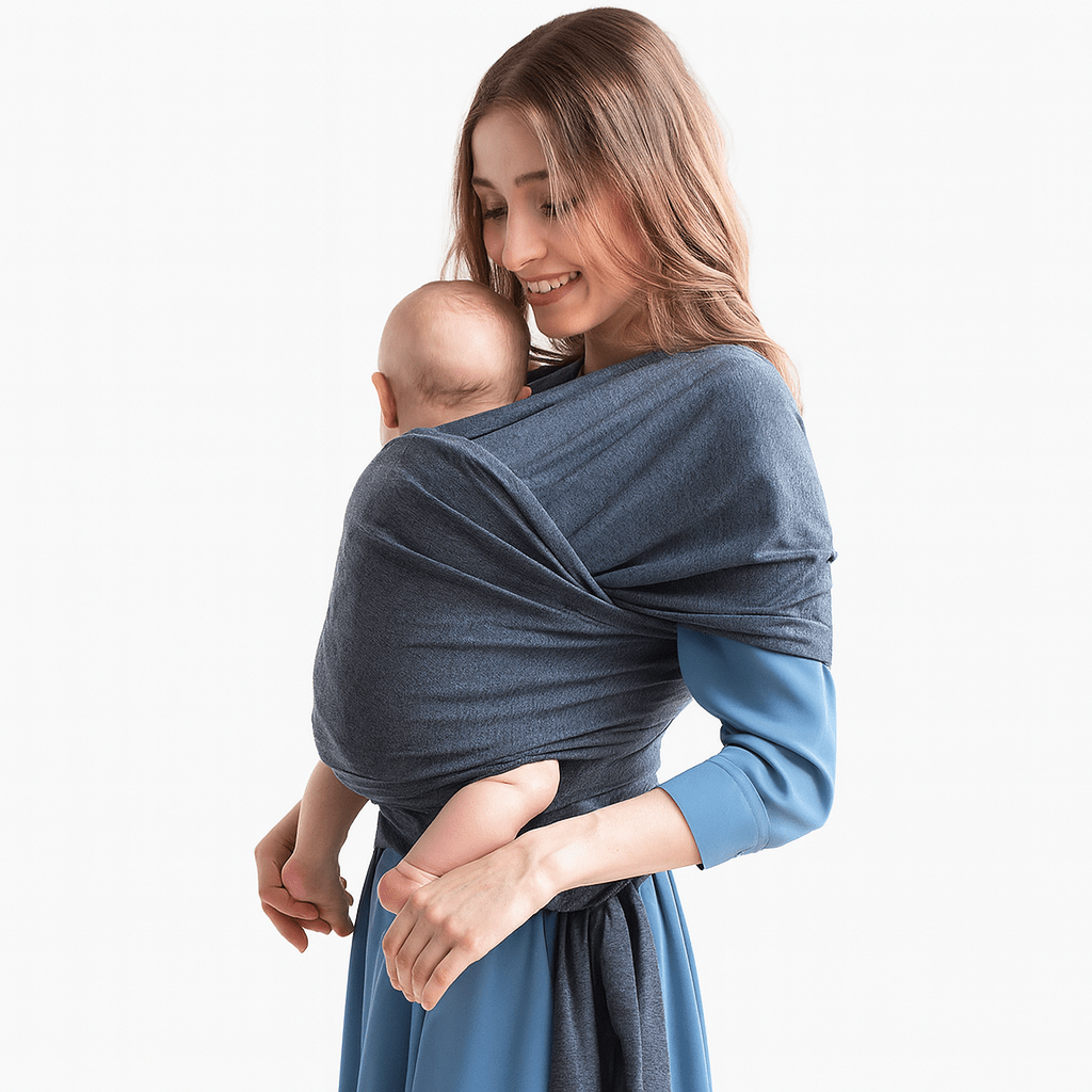 MildlyMama - 4 - in - 1 Cotton Baby Carrier Wrap for Newborns to Toddlers – Soft and Comfortable Sling for Hands - Free Parenting (0 - 36 Months) Baby Carriers