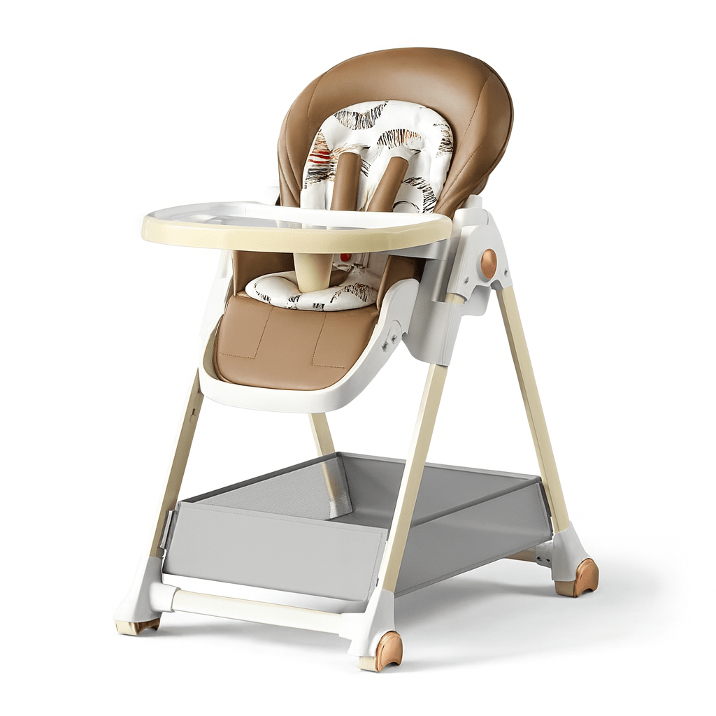 Stylish 6-in-1 Convertible Baby Highchair - Adjustable Height & Removable Tray High Chairs - MildlyMama