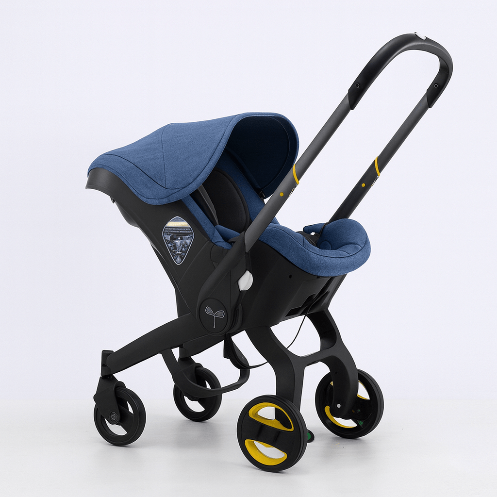 MildlyMama - Convertible Nitro Black Car Seat & Stroller – Converts from Car Seat to Stroller in Seconds - Inspired by Doona’s Design Baby Strollers
