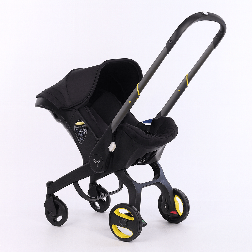 MildlyMama - Convertible Nitro Black Car Seat & Stroller – Converts from Car Seat to Stroller in Seconds - Inspired by Doona’s Design Baby Strollers