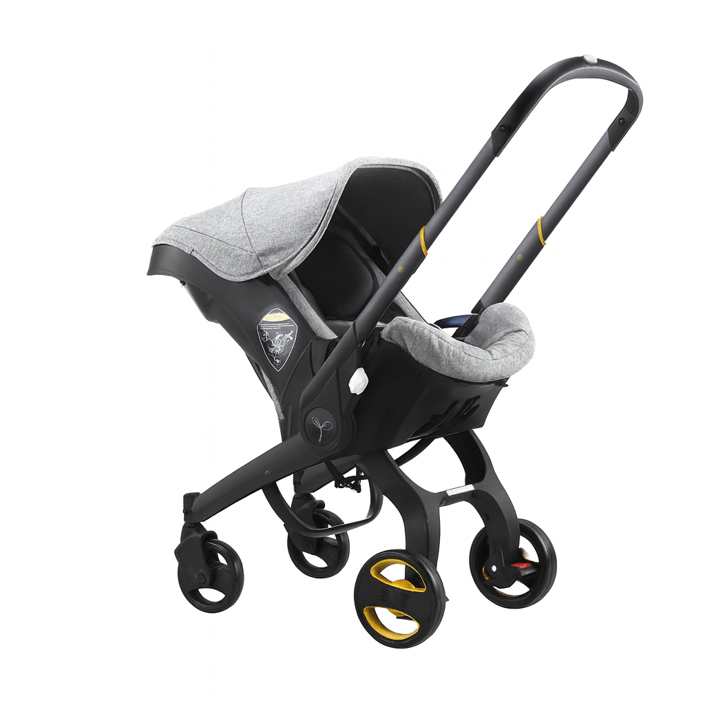 MildlyMama - Convertible Nitro Black Car Seat & Stroller – Converts from Car Seat to Stroller in Seconds - Inspired by Doona’s Design Baby Strollers
