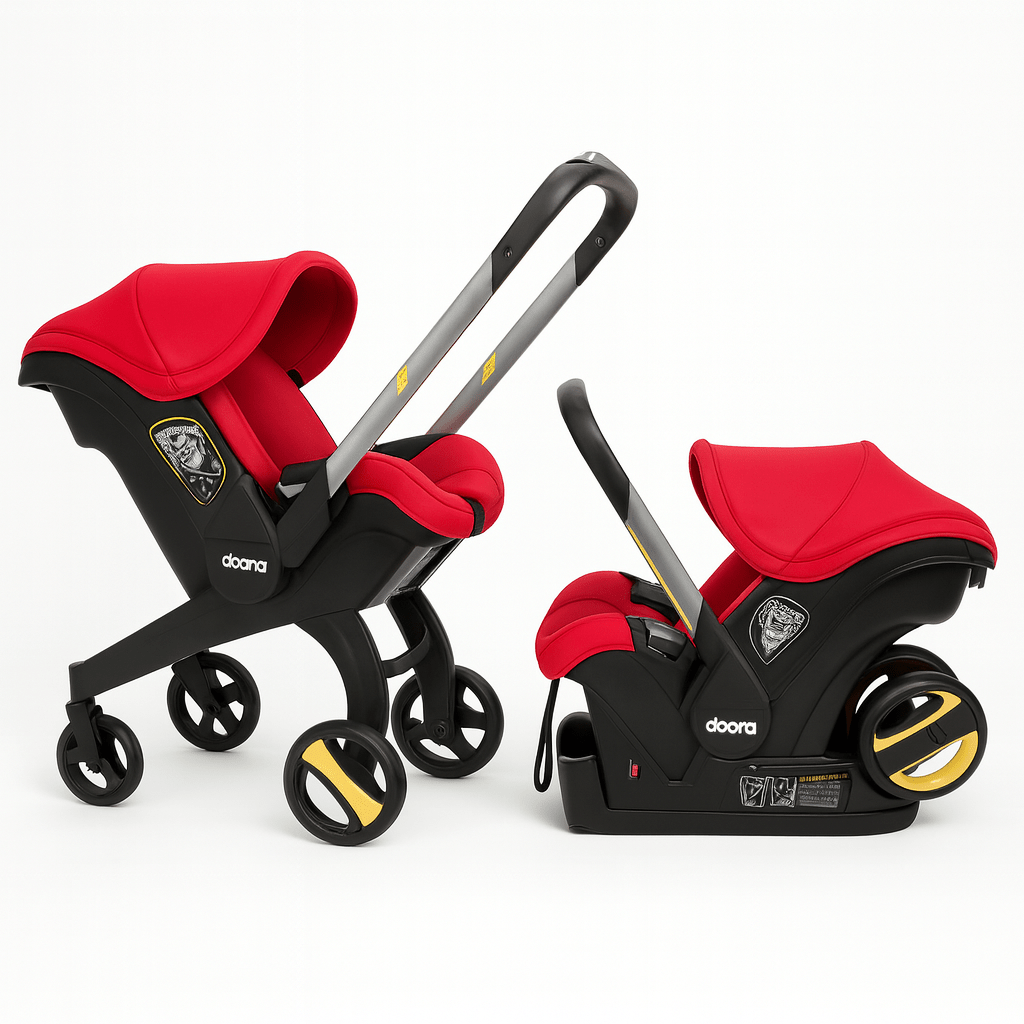 MildlyMama - Doona Nitro Black Car Seat & Stroller – All - in - One Infant Travel System, Converts from Car Seat to Stroller in Seconds Baby Strollers