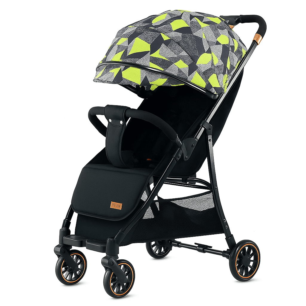 MildlyMama - High - View Two - Way Baby Stroller with One - Button Folding and Four - Wheel Stability – Durable Travel System for Infants and Toddlers Baby Strollers