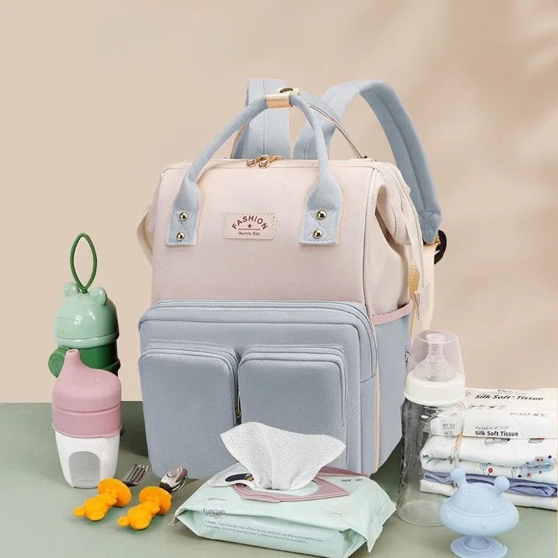MildlyMama - Large Waterproof Diaper Bag Backpack – Stylish Baby Bag with Ample Storage for Travel and Daily Use Diaper Bags