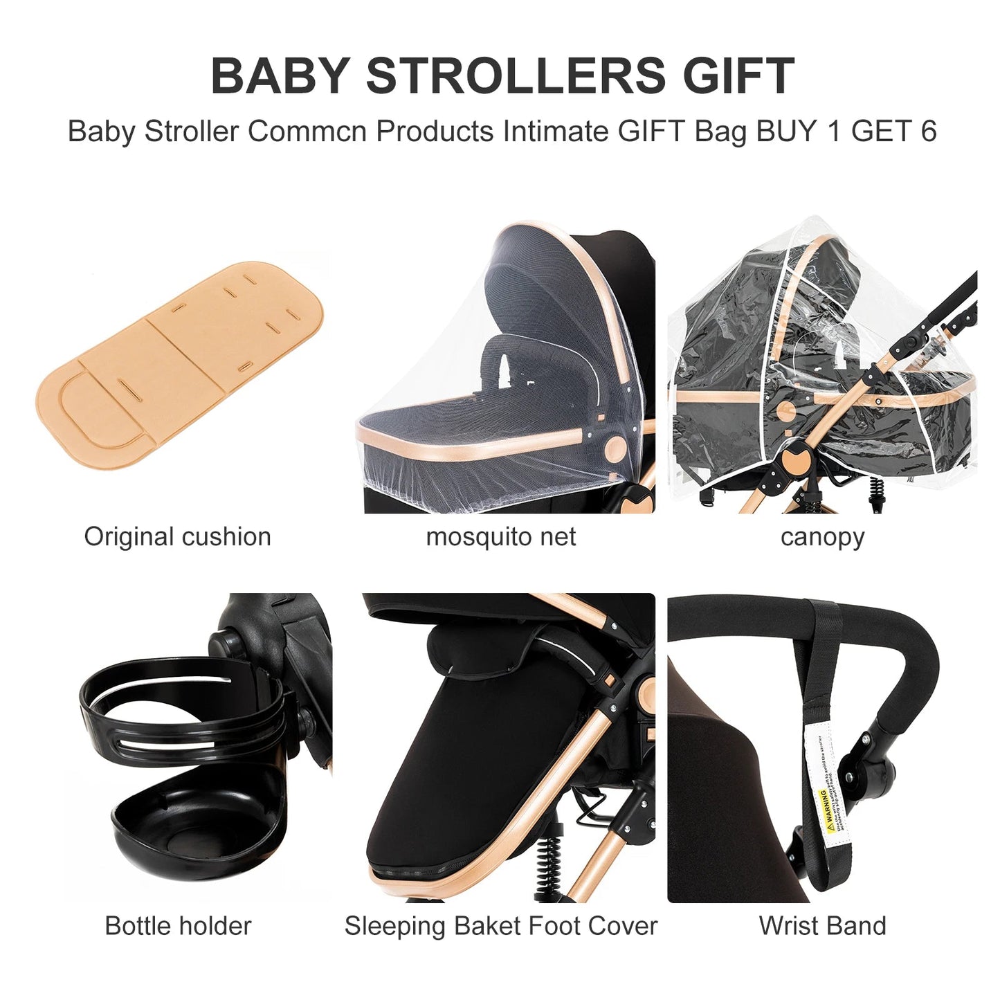 MildlyMama - Lightweight 3 - in - 1 Baby Stroller with ISOfix – Compact Folding Design for Newborns and Easy Transport Baby Strollers