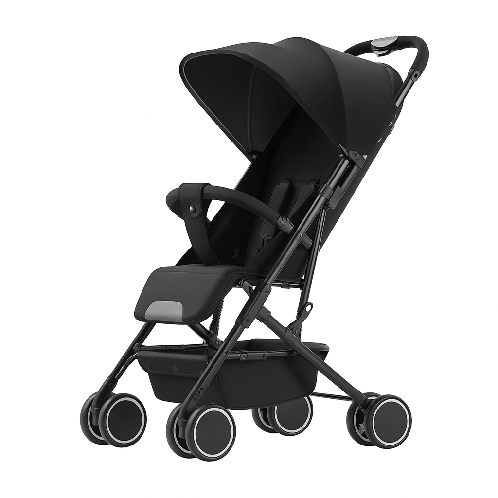 MildlyMama - Lightweight Foldable Baby Stroller for Air Travel with Sitting and Lying Functionality – Durable Carbon Steel Frame Baby Strollers