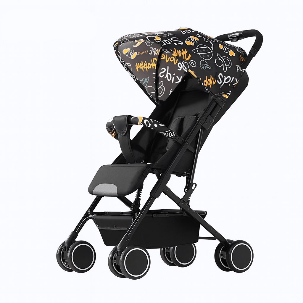 MildlyMama - Lightweight Foldable Baby Stroller for Air Travel with Sitting and Lying Functionality – Durable Carbon Steel Frame Baby Strollers
