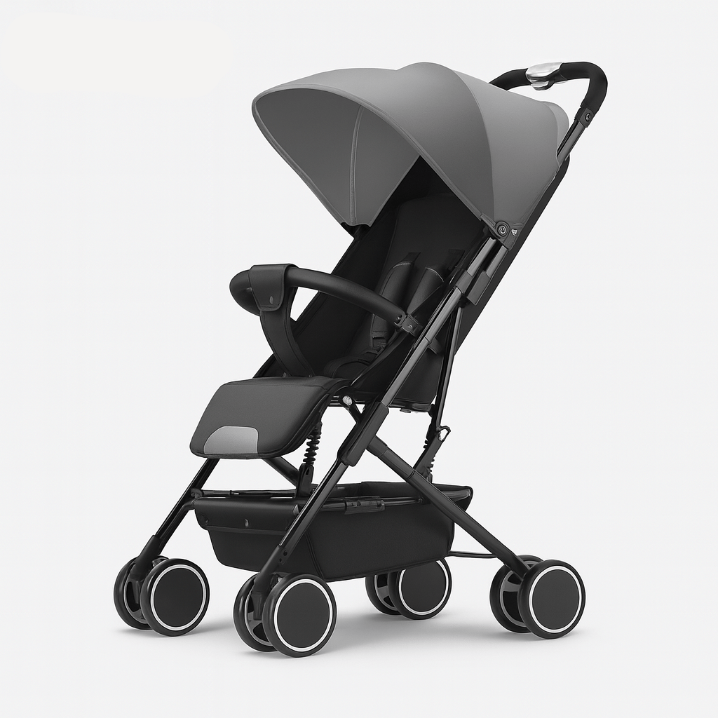 MildlyMama - Lightweight Foldable Baby Stroller for Air Travel with Sitting and Lying Functionality – Durable Carbon Steel Frame Baby Strollers