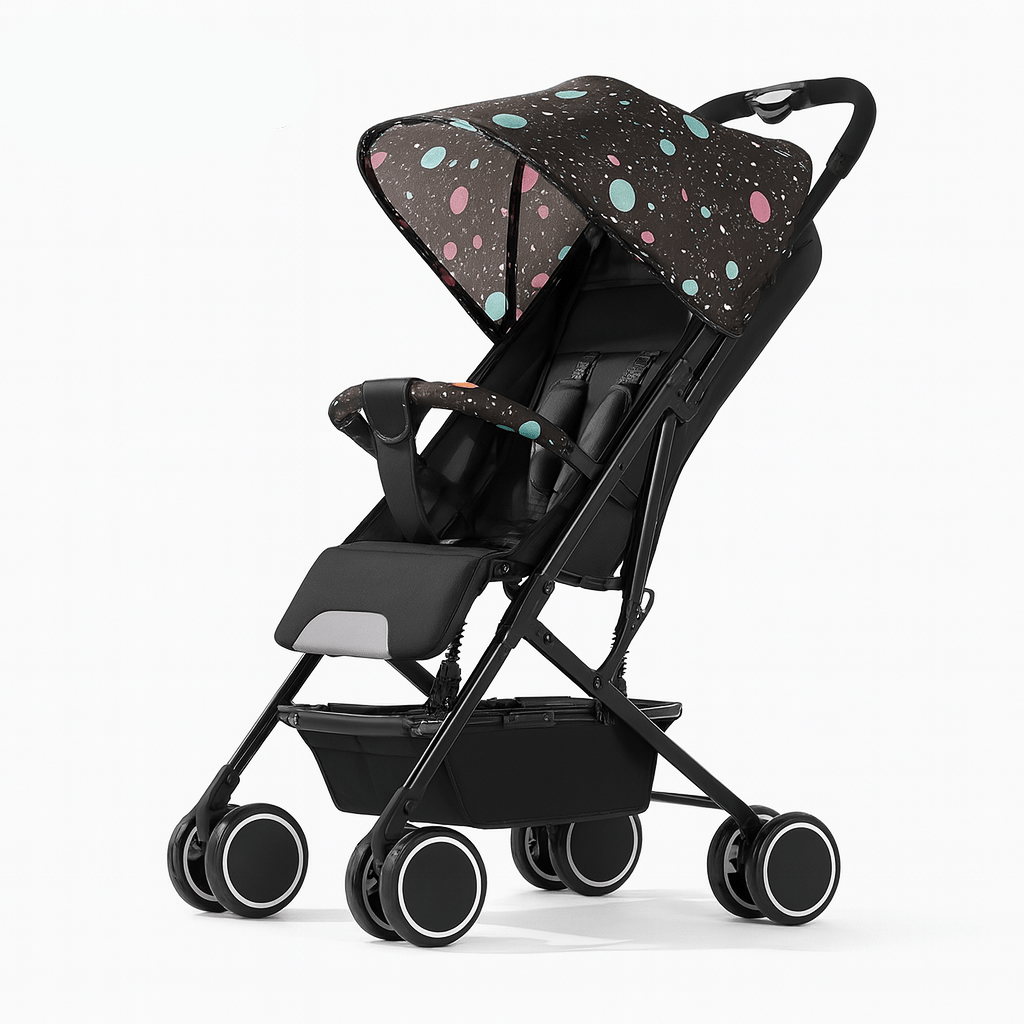 MildlyMama - Lightweight Foldable Baby Stroller for Air Travel with Sitting and Lying Functionality – Durable Carbon Steel Frame Baby Strollers