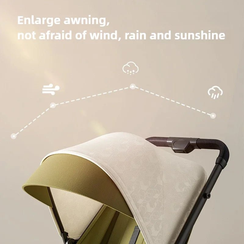 MildlyMama - Lightweight Foldable Baby Stroller with High View, Adjustable Recline, Shock Absorption, Compact Design for Infants and Toddlers Baby Strollers
