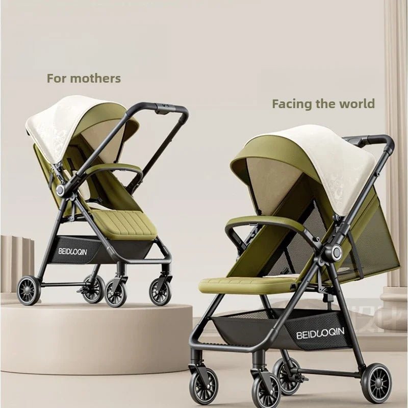 MildlyMama - Lightweight Foldable Baby Stroller with High View, Adjustable Recline, Shock Absorption, Compact Design for Infants and Toddlers Baby Strollers
