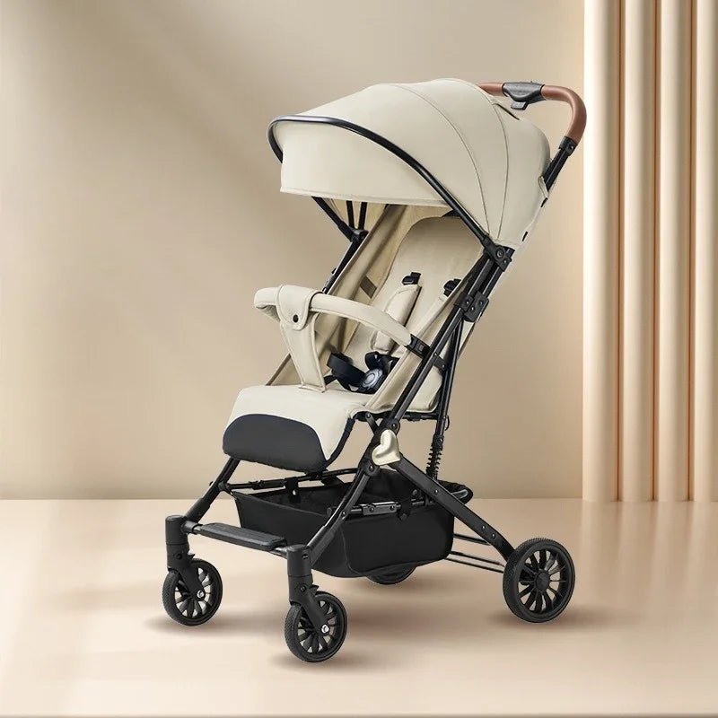 MildlyMama - Lightweight Portable Baby Stroller with Four - Wheel Stability – Versatile for Sitting or Lying Down, Easy to Fold and Store Baby Strollers