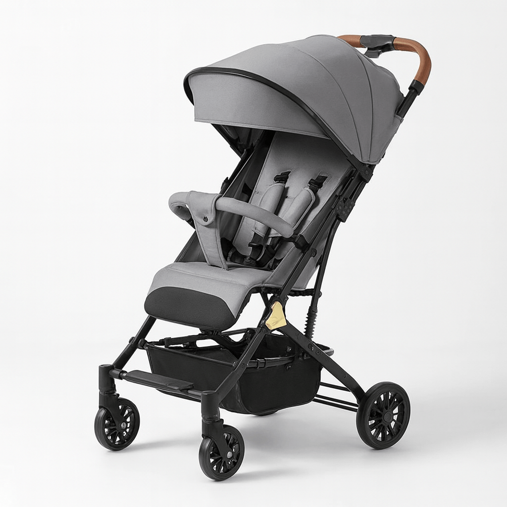 MildlyMama - Lightweight Portable Baby Stroller with Four - Wheel Stability – Versatile for Sitting or Lying Down, Easy to Fold and Store Baby Strollers