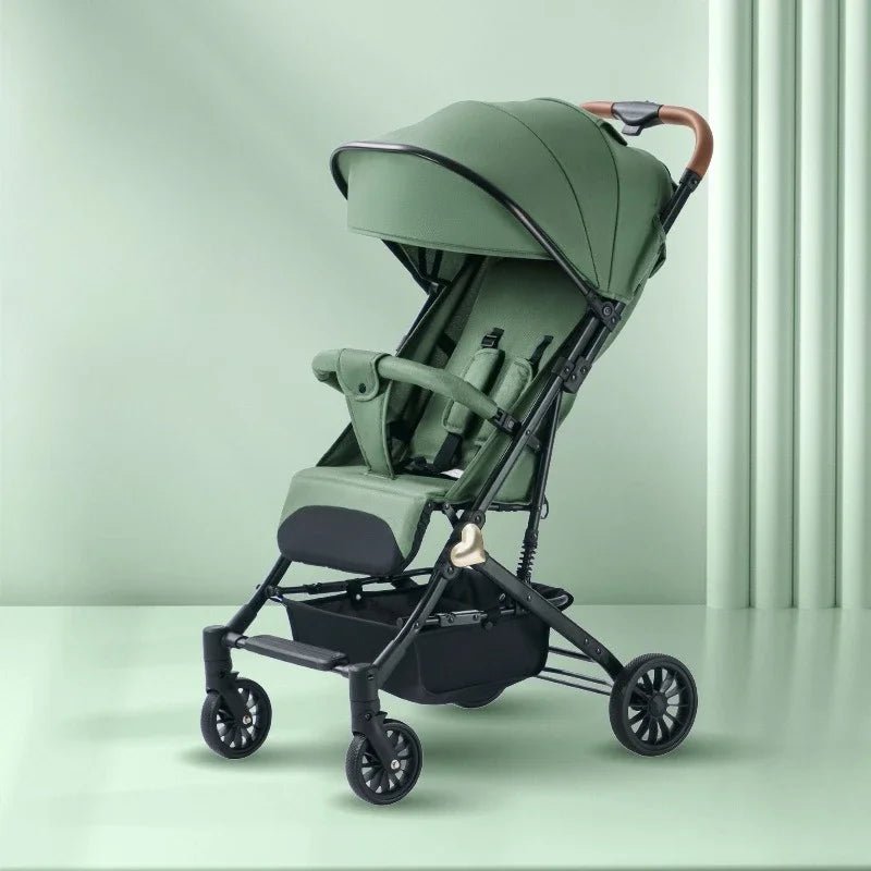 MildlyMama - Lightweight Portable Baby Stroller with Four - Wheel Stability – Versatile for Sitting or Lying Down, Easy to Fold and Store Baby Strollers