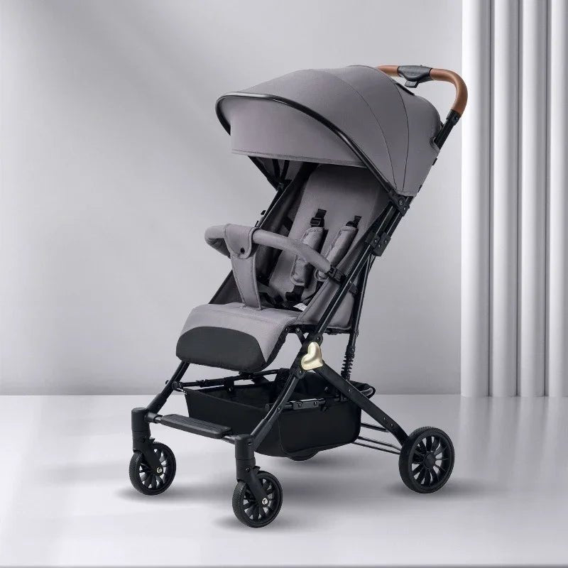 MildlyMama - Lightweight Portable Baby Stroller with Four - Wheel Stability – Versatile for Sitting or Lying Down, Easy to Fold and Store Baby Strollers