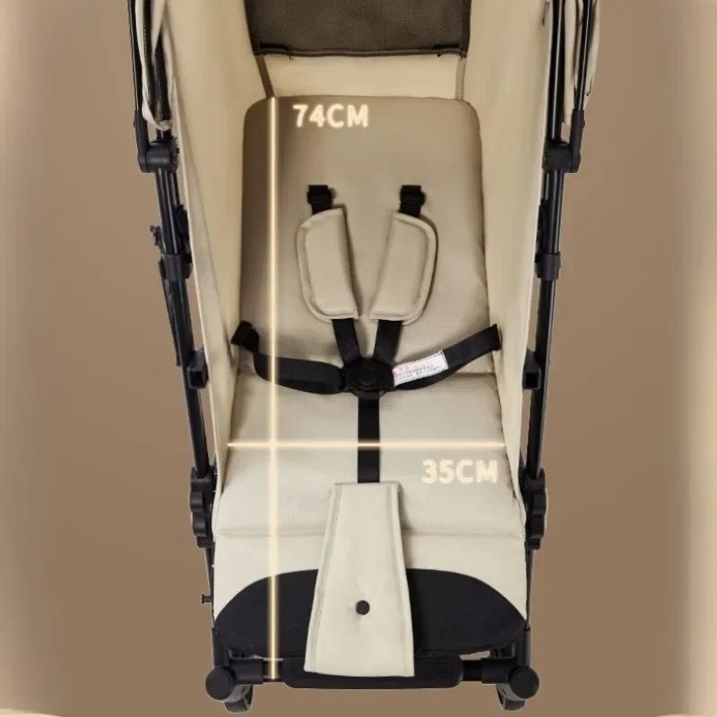 MildlyMama - Lightweight Portable Baby Stroller with Four - Wheel Stability – Versatile for Sitting or Lying Down, Easy to Fold and Store Baby Strollers