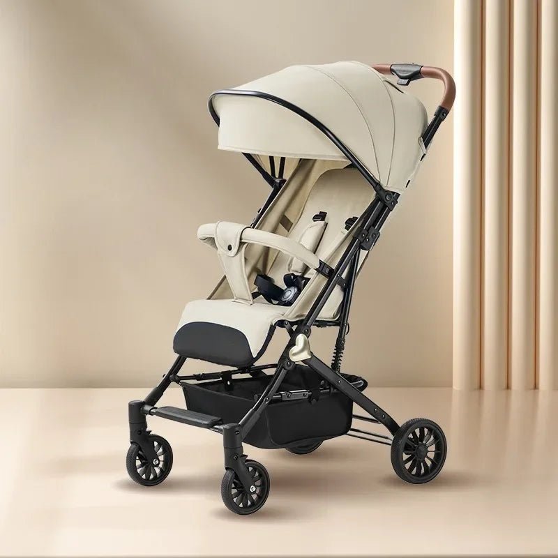 MildlyMama - Lightweight Portable Baby Stroller with Four - Wheel Stability – Versatile for Sitting or Lying Down, Easy to Fold and Store Baby Strollers