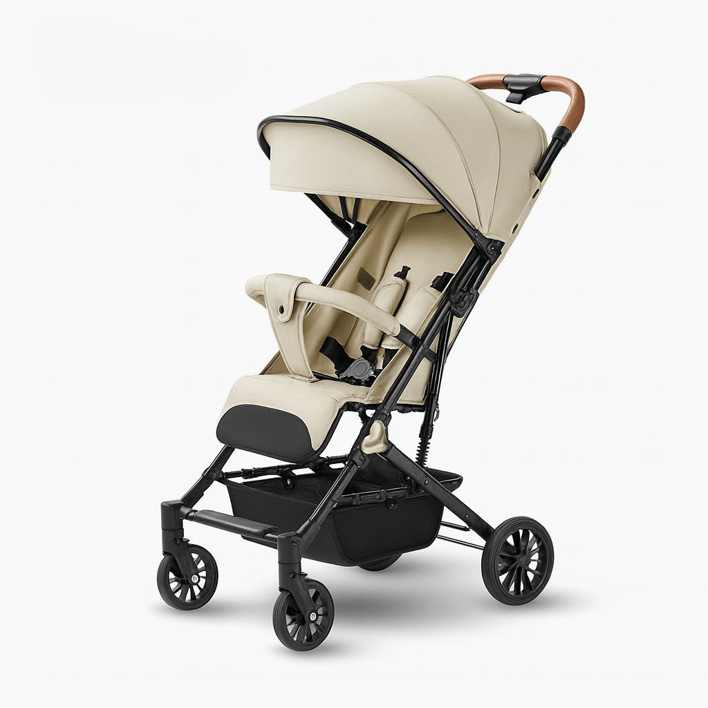 MildlyMama - Lightweight Portable Baby Stroller with Four - Wheel Stability – Versatile for Sitting or Lying Down, Easy to Fold and Store Baby Strollers