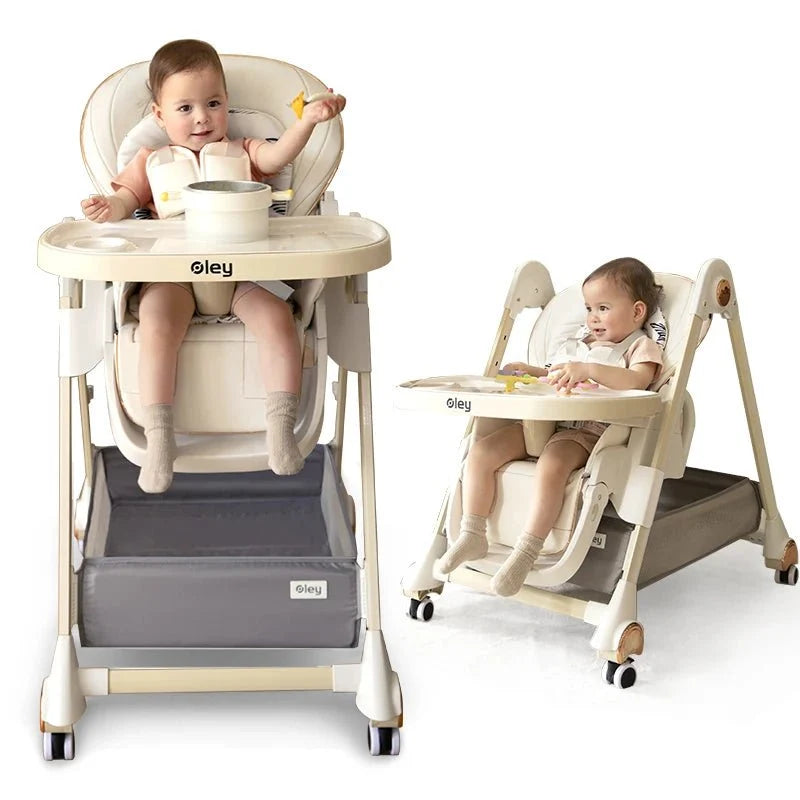 Premium Adjustable Baby High Chair with Tray - Easy Feeding Solution Baby & Toddler Furniture - MildlyMama