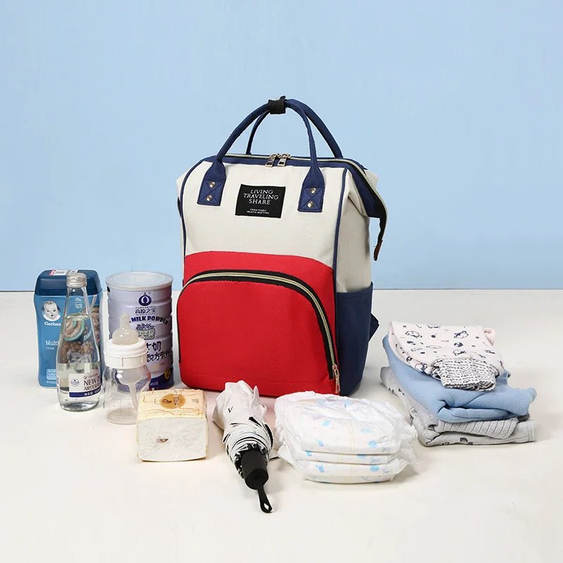 MildlyMama - Multifunctional Waterproof Diaper Bag Backpack for Baby Essentials – Large Capacity Green Travel Bag Diaper Bags