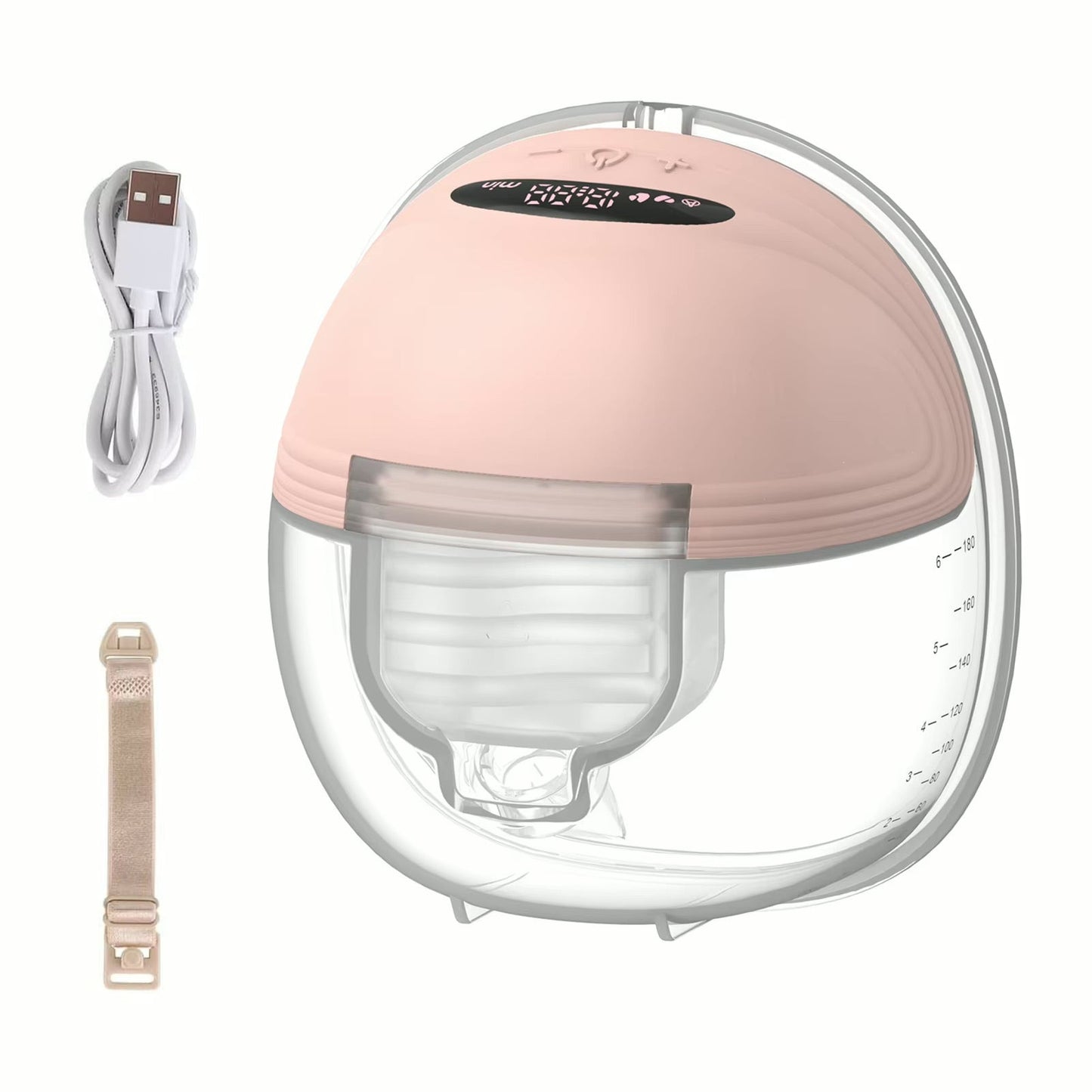 MildlyMama - Portable Hands - Free Double Breast Pump with Adjustable Suction – Discreet, Cordless, BPA - Free, Multiple Sizes Available Breast Pumps