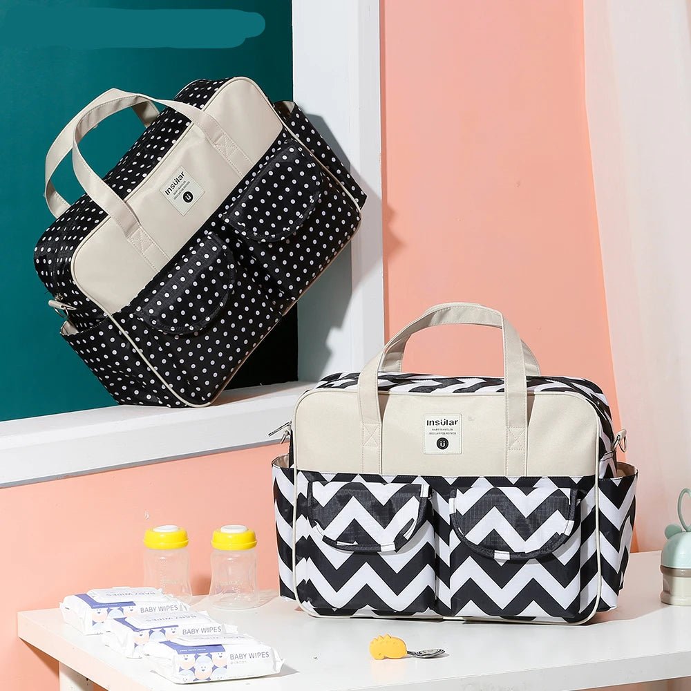 MildlyMama - Stylish Diaper Bag Backpack with Smart Storage, Waterproof Design, and Insulated Bottle Pockets for Modern Moms Diaper Bags