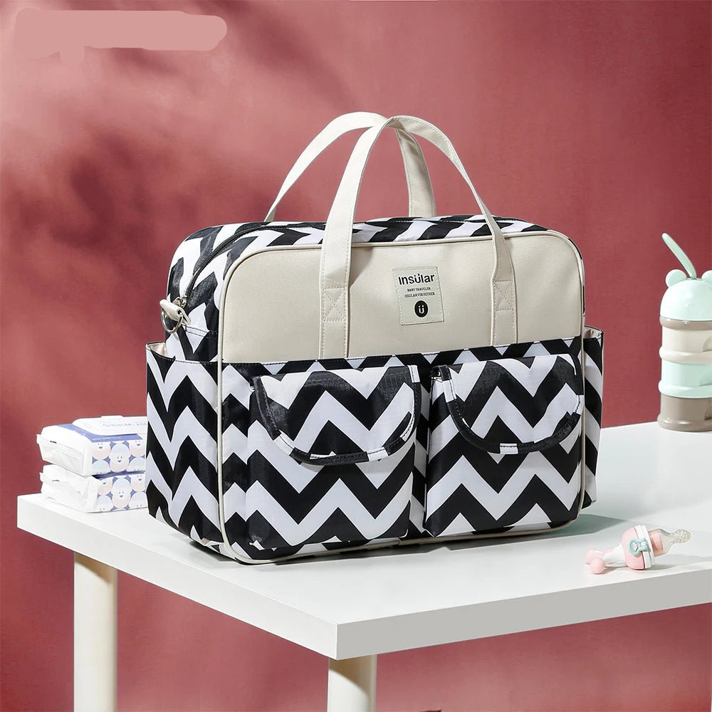 MildlyMama - Stylish Diaper Bag Backpack with Smart Storage, Waterproof Design, and Insulated Bottle Pockets for Modern Moms Diaper Bags