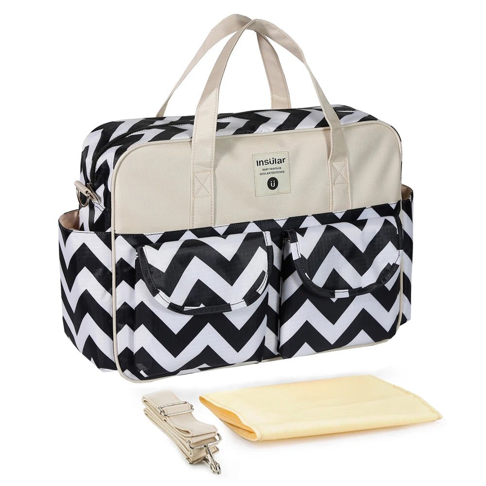 MildlyMama - Stylish Diaper Bag Backpack with Smart Storage, Waterproof Design, and Insulated Bottle Pockets for Modern Moms Diaper Bags