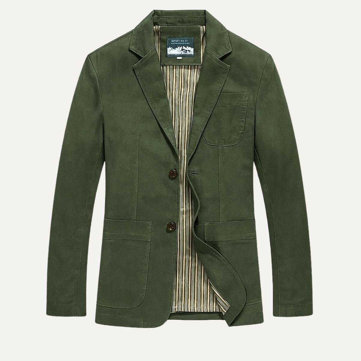MildlyMama - The Reykjavik Men’s Cotton Blazer Style Windbreaker with Pockets