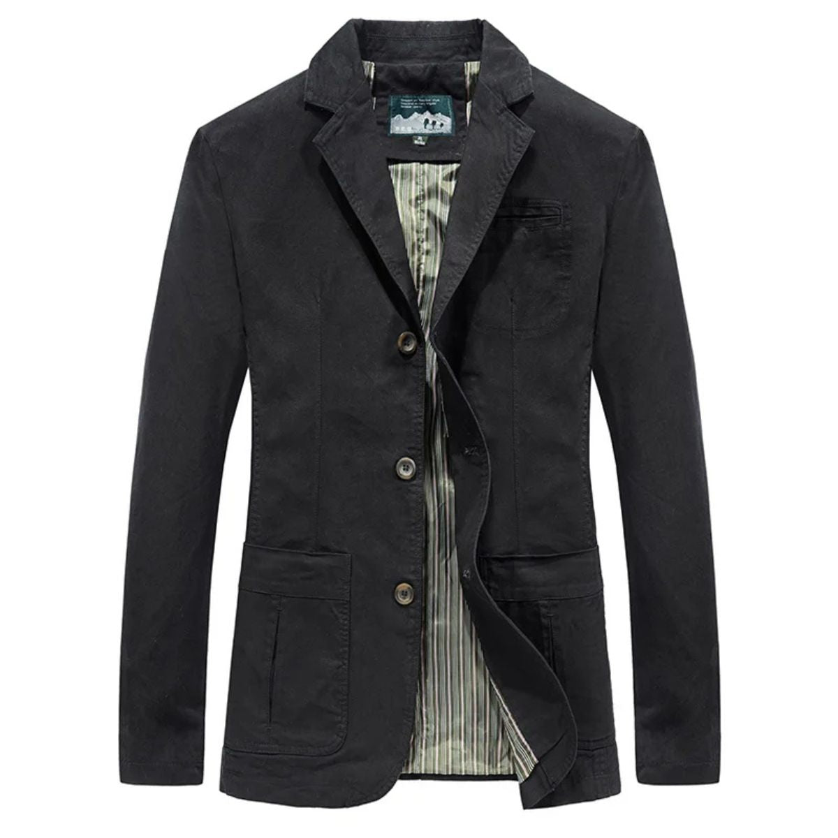 MildlyMama - The Reykjavik Men’s Cotton Blazer Style Windbreaker with Pockets