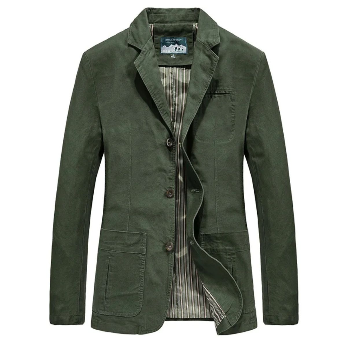 MildlyMama - The Reykjavik Men’s Cotton Blazer Style Windbreaker with Pockets