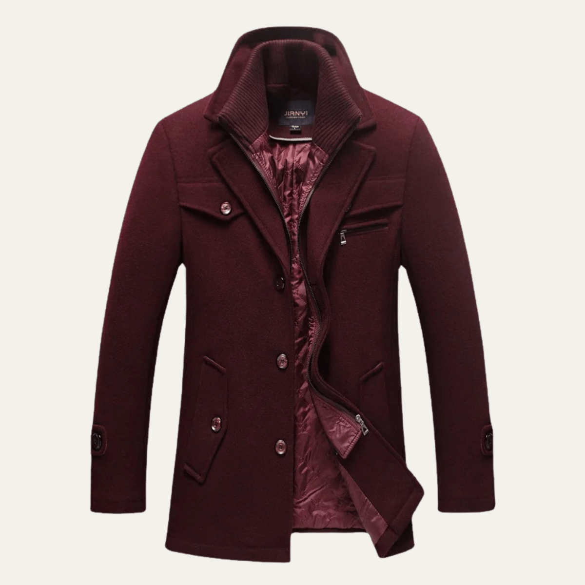 MildlyMama - The Stonemont Men’s Smart Casual Wool Blend Winter Coat