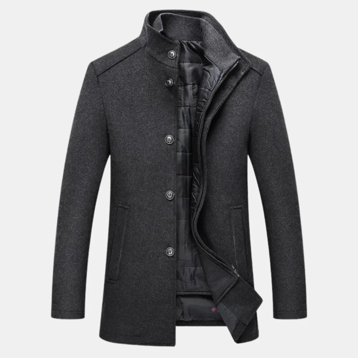 MildlyMama - The Vienna Wool Coat – Men’s Classic Winter Overcoat