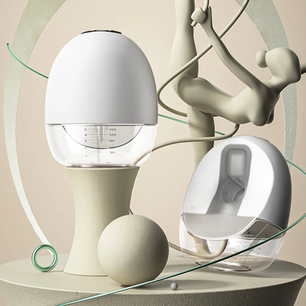 MildlyMama - Wearable Electric Breast Pump, Hands - Free, Compact Design with Adjustable Suction and Whisper - Quiet Technology Breast Pumps