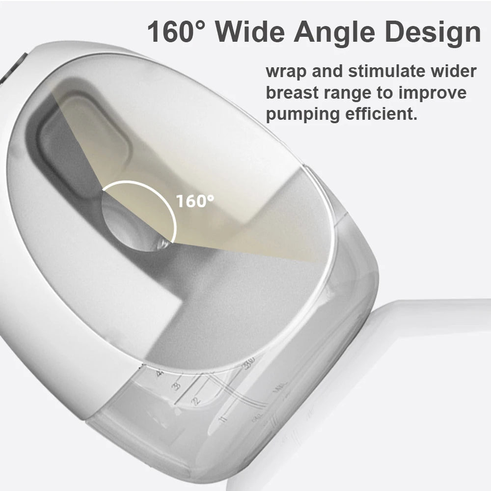 MildlyMama - Wearable Electric Breast Pump, Hands - Free, Compact Design with Adjustable Suction and Whisper - Quiet Technology Breast Pumps