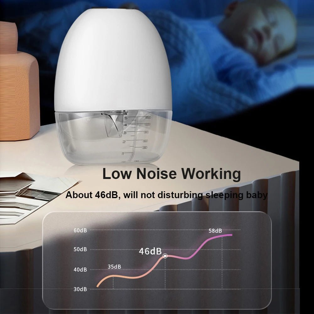 MildlyMama - Wearable Electric Breast Pump, Hands - Free, Compact Design with Adjustable Suction and Whisper - Quiet Technology Breast Pumps