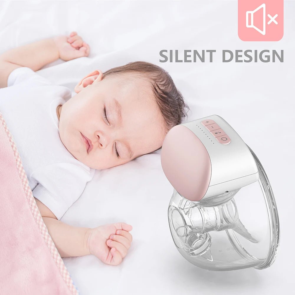 MildlyMama - Wearable Hands - Free Breast Pump, Portable and Silent Breastfeeding Solution with Adjustable Suction and BPA - Free Silicone Breast Pumps