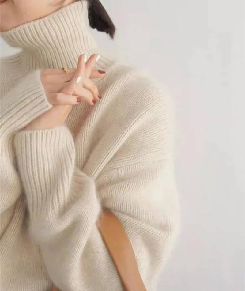 MildlyMama - Women's Cashmere Turtleneck Sweater