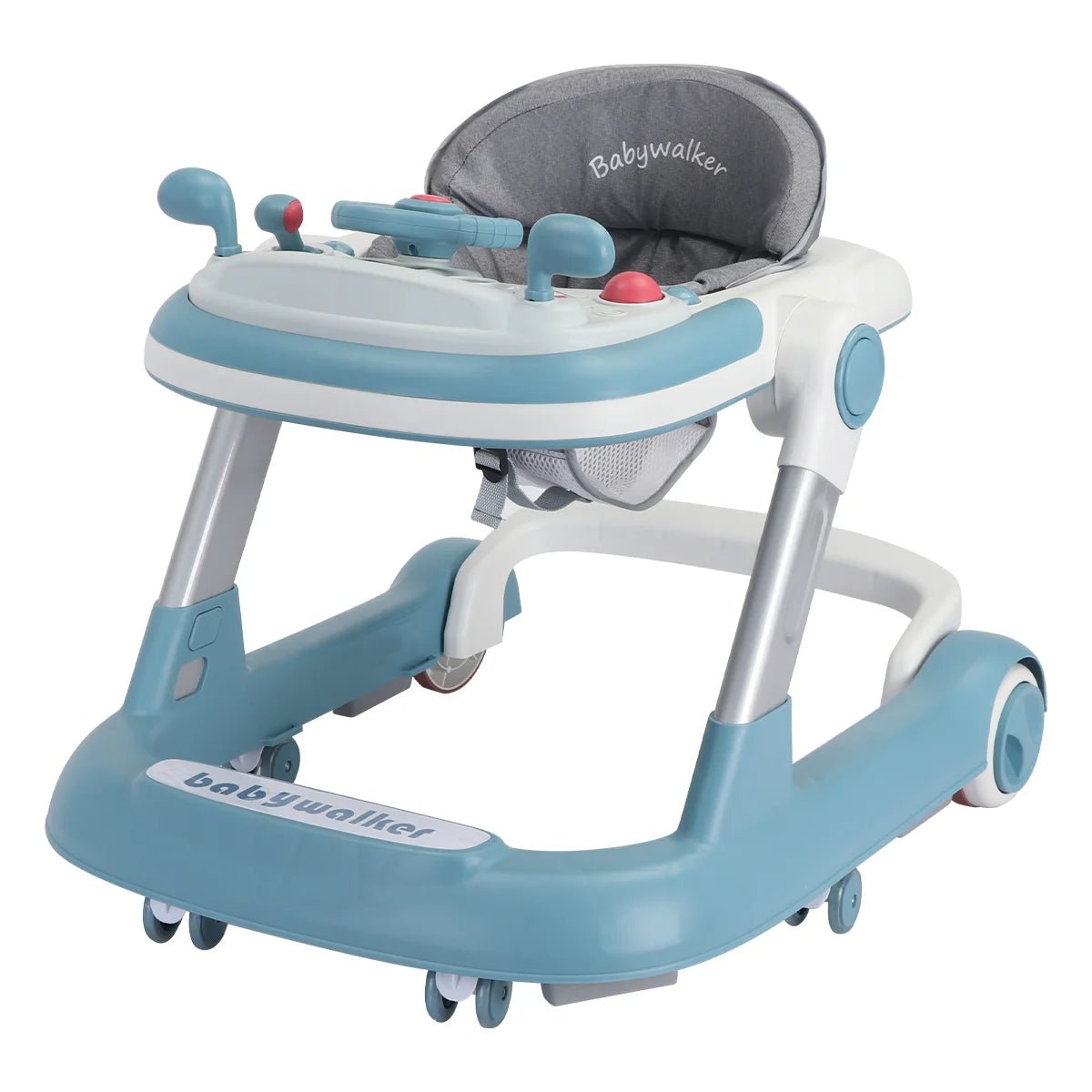 MildlyMama - Foldable 2-in-1 Baby Walker with Interactive Toy Tray - Adjustable Height for Safe First Steps Baby Walkers