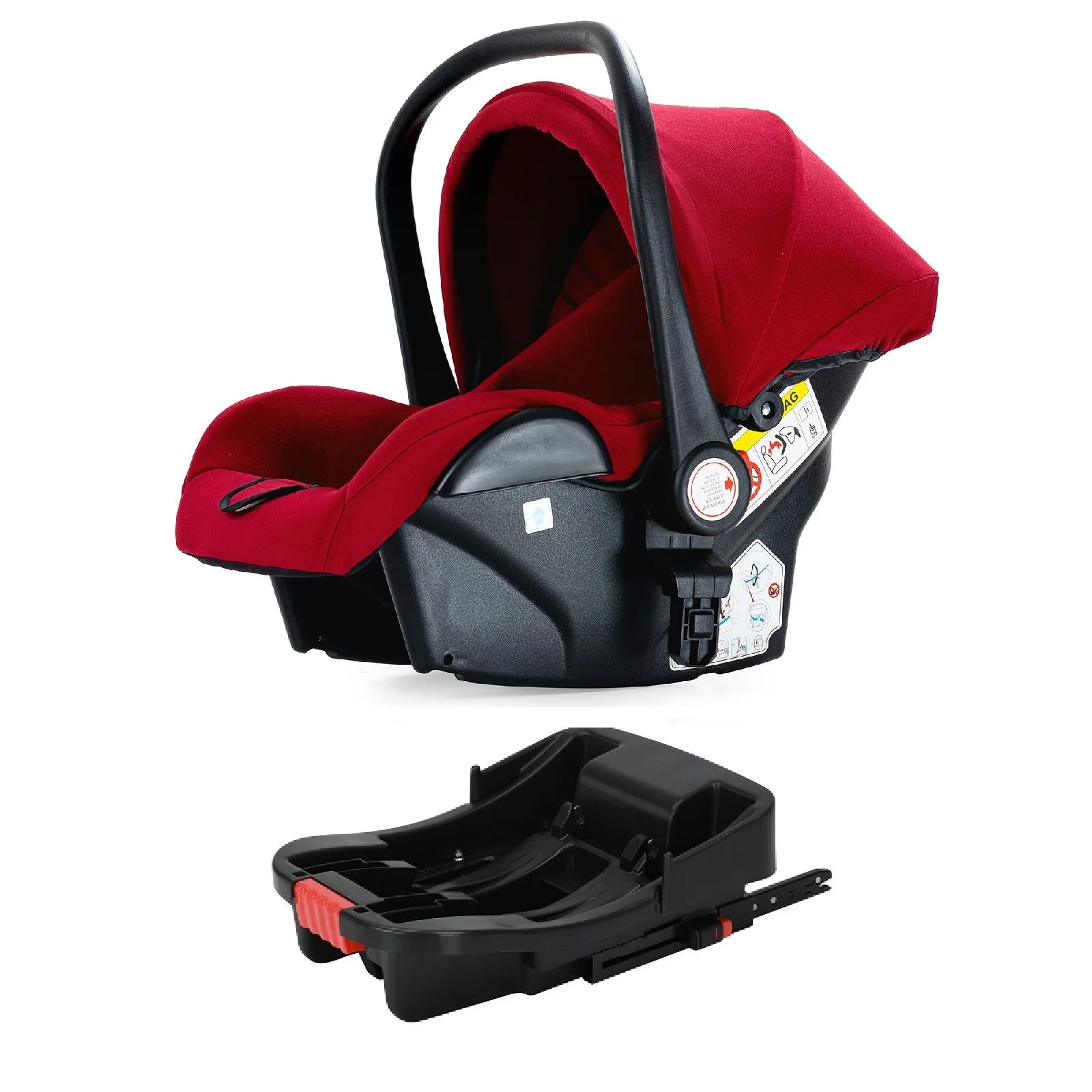 MildlyMama - 3 - in - 1 Baby Stroller Travel System with Isofix Car Seat Base – Foldable, Reversible & Safe for Newborns to Toddlers Baby Strollers & Accessories