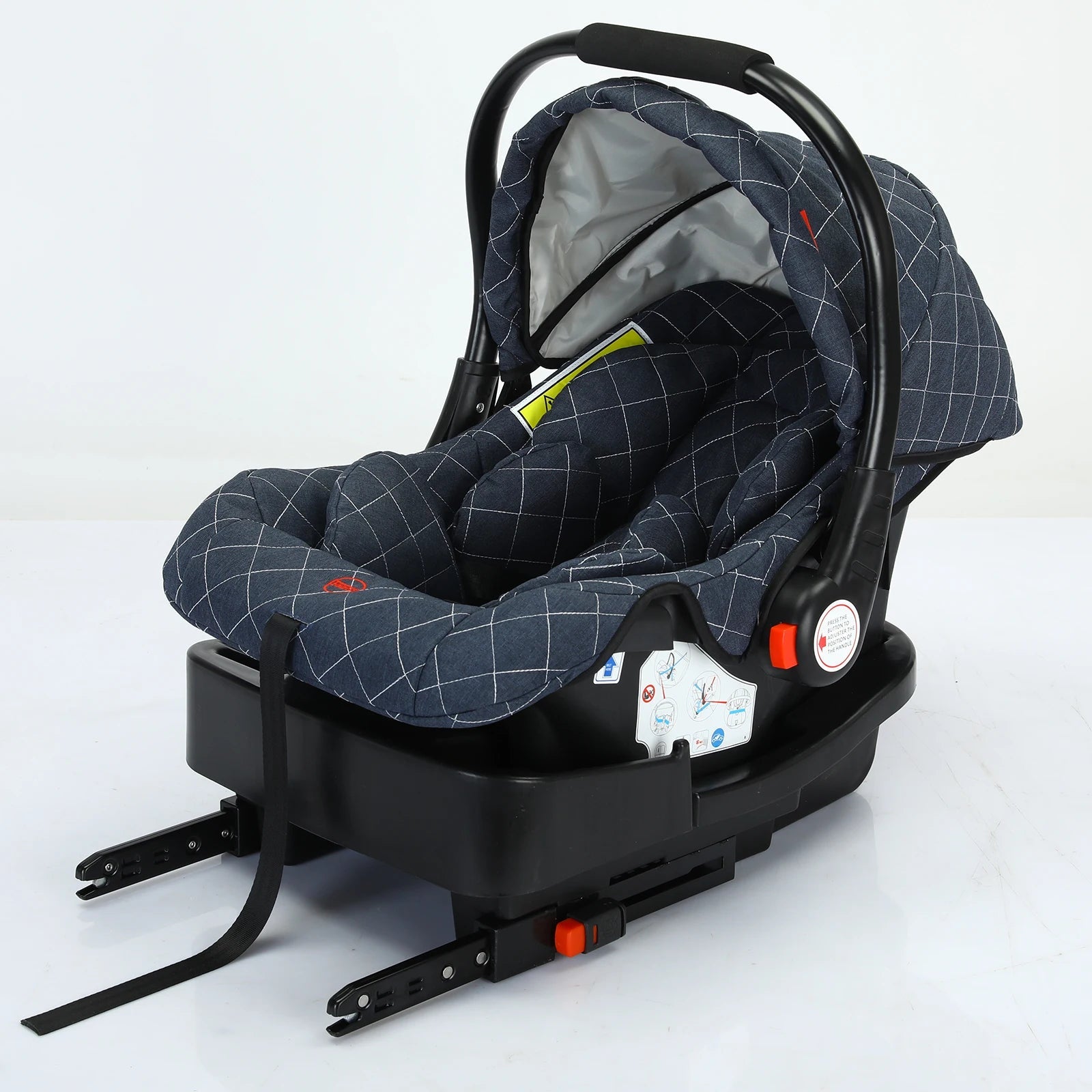 MildlyMama - 3 - in - 1 Baby Stroller Travel System with Isofix Car Seat Base – Foldable, Reversible & Safe for Newborns to Toddlers Baby Strollers & Accessories