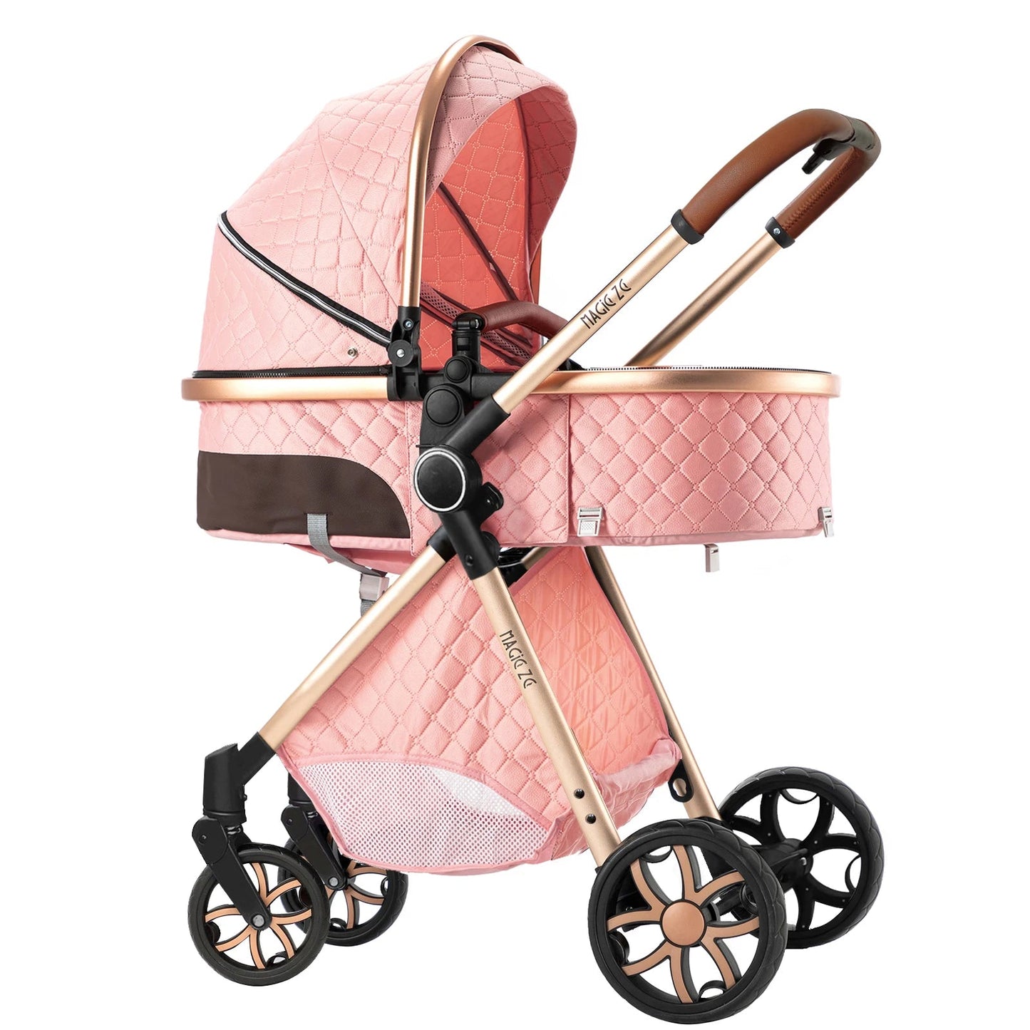 MildlyMama - 3 - in - 1 Baby Stroller with Isofix Car Seat – Lightweight, Adjustable Canopy, Suitable for Newborns to 3 Years Baby Strollers