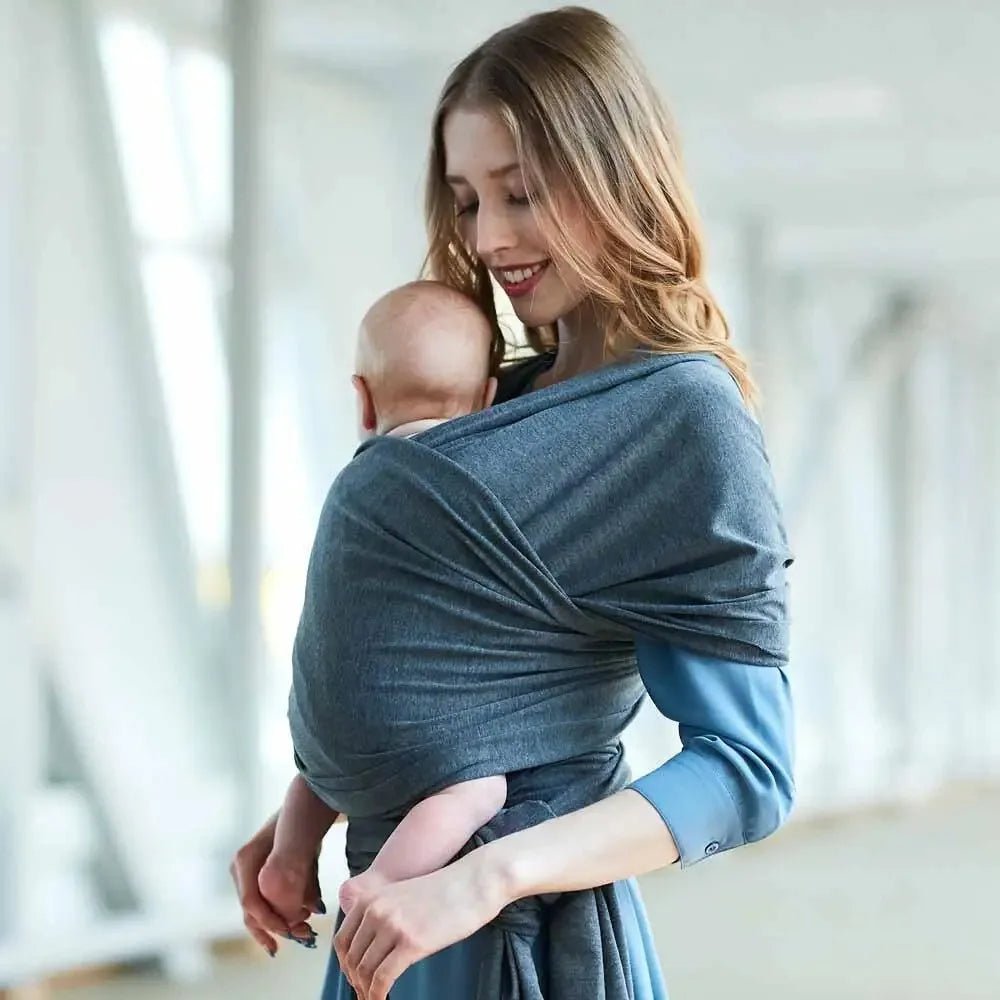 MildlyMama - 4 - in - 1 Cotton Baby Carrier Wrap for Newborns to Toddlers – Soft and Comfortable Sling for Hands - Free Parenting (0 - 36 Months) Baby Carriers