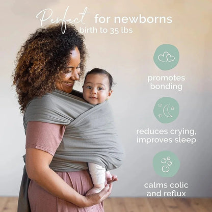 MildlyMama - 4 - in - 1 Cotton Baby Carrier Wrap for Newborns to Toddlers – Soft and Comfortable Sling for Hands - Free Parenting (0 - 36 Months) Baby Carriers