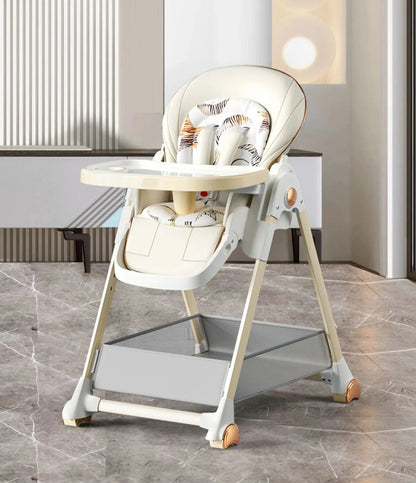 MildlyMama - 6 - in - 1 Convertible Baby Highchair with Adjustable Height, Removable Tray, and Space - Saving Design - Perfect for Infants to Toddlers High Chairs